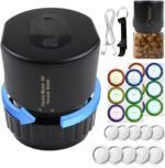 2026 New Electric Mason Jar Vacuum Sealer for Wide and Regular Mouth Mason Jars,Abnaok Automatic Vacuum Sealer for Jars with Bonus Lips & Labels & Bottle Opener,Jar Vaccum Sealer - Image 2