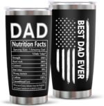 20Oz Stainless Steel Tumbler for Dad: Indoor Outdoor Work Essentials Leakproof Camping Gym Office Cup with Lid and Straw Christmas Anniversary Birthday Gift for Men Stepdad Husband Daddy Uncle - Image 2