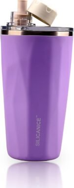 20oz Soft Touch Diamond Tumbler - Double Wall Vacuum Insulated Stainless Steel Coffee Cup | Leak-Resistant Detachable Lid, Cup Holder Friendly, BPA Free Dishwasher Safe, Thoughtful Gift for Women - Image 2