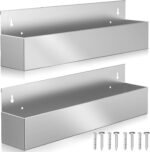 22" Stainless Steel Bottle Holder, Stainless Steel Liquor Bottle Holder Rack, Suitable for Bars, Kitchens, garages, etc (2-Pack) - Image 2