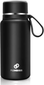 28 oz Insulated Water Bottle with Tea Strainer, Maintain Hot or Cold, Leak-Proof, Double Walled Vacuum 316 Stainless Steel Water Bottle for Sports, Travel, Outside, School, Midnight Matte - Image 2