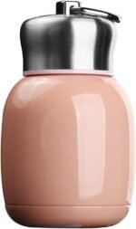 280ML/9.5Oz Small Mini Vacuum Insulated Water Bottle Portable Leakproof Travel Mug Stainless Steel Cold and Hot Thermal Flask for Kids Children Women School Office Lunch Coffee Milk Tea (Pink) - Image 2