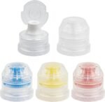 28mm Push Pull Cap, Replacement Water Bottle Flip Tops with Seal Tab for Smart Bottles or Soda Water Bottles, 10PCS - Image 2