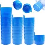 30 Pack Non Spill Caps,Reusable 55mm 3 and 5 Gallon Water Bottle Snap On Cap,Replacement Non-Spill Anti Splash Water Jug Caps - Image 2