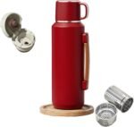 316 Stainless Steel Water Bottle 33 oz with Lidded Cup - Keep 24+ Hrs Warm for Hot & Cold Drinks - Leakproof Vacuum Insulated Thermal Flask with Handle for Travel Coffee - Image 2