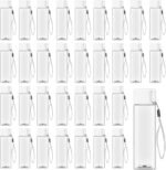 32 Pcs Water Bottle Bulk 17 oz Plastic Sports Water Bottles Reusable Water Bottles Large Leak Proof Portable Drink Bottles for Kids Adults for School Fitness Office Travel Camping Supplies(White) - Image 2