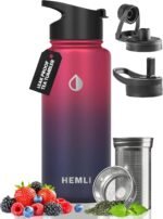 32 oz Insulated Tea Tumbler Bottle with Infuser, Travel Mugs - Image 2