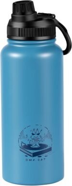 32 oz Insulated Water Bottle, Keep Cold 24H, Leak Proof Stainless Steel Water Bottle with Spout Lid - Image 2