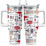 40oz Hair Stylist Gifts Hairstylist Tumbler with Handle for Female Women, Stainless Steel Insulated Cup, Coffee Mug Water Bottle for Hairdresser Cosmetology Salon Owner Beautician - Image 2