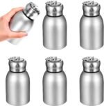 5 Pcs 10 oz Mini Stainless Steel Water Bottle Portable Drink Water Bottle Slim Insulated Thermal Design Small Vacuum Hot and Cold Water Bottle for Travel, Camping, and Sports - Image 2