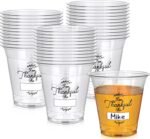 50 Pcs 9 oz Thanksgiving Disposable Cup Personalized [i Am Thankful For] Clear Plastic Cup for Fall Thanksgiving Drinkware Bulk Gratitude Party Supplies - Image 2