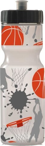 50 Strong 22oz Kids Basketball Sports Squeeze Water Bottle – BPA-Free with Pull Top Cap – Durable & Reusable for School, Boys & Girls – Made in USA - Image 2