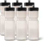 50 Strong Sports Water Bottles – Reusable 22 oz BPA-Free Plastic Bottles with Pull Top Cap – Made in USA – Top Rack Dishwasher Safe – Fits Most Bike Cages Brand - Image 2