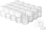 5ml Clear Glass Vial 20pcs with white Screw cap and inner plug 20pcs, leak-proof Glass Bottle Sealed Sample Vials - Image 2