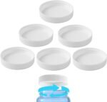 (6-Pack) Calvana 53mm Reusable Water Jug Caps, Lids for 3 and 5 Gallon Water Jug, Water Bottle Cover Screw Top, Compatible with American Maid Plastic Water Bottles and Jugs Ranging, PP Material, White - Image 2
