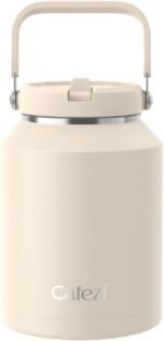 64 oz Insulated Water Bottle with Flip Straw, Vacuum Insulated Stainless Steel Jug with Top Handle, Leak-Proof Lid, Sweat-Free, Wide Mouth, Keeps Ice Cold up to 34 Hours - Image 2