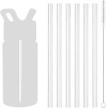 6pcs Straw Replacement for Simple Modern Kids, Water Bottle Sucker Accessories for Simple Modern Kids Water Bottle Stainless Steel Reusable Tumbler for Toddlers 14oz, with 1 Brush - Image 2