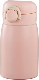 9 oz Mini Water Bottle Small Stainless Steel Thermoses - Insulated Vacuum, Leak Proof, Keeps Drinks Hot/Cold - Ideal for Coffee, beverage, Water - Pink - Image 2