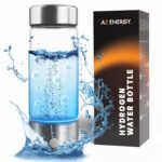 A2 Hydrogen Water Bottle,420ml Glass Hydrogen Water Generator Rechargeable Hydrogen Water Bottle Portable Hydrogen Water Ionizer with SPE/PEM Technology for Husband, Wife, Family,Travel,Home, Office - Image 2