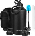 ABOTOCUP Gallon Water Bottle Insulated Keep Cold24H & Hot12H, Large 1 Water Bottle Gallon with Straw Lids&Paracord Handle, 128oz Water Bottle Double Wall Leak-proof BPA Free with Powder Coated - Image 2