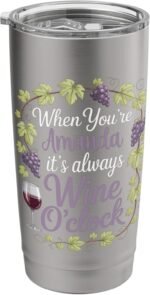 AMANDA Personalized Women's Gift Custom AMANDA Stainless Steel Insulated Tumbler - Image 2