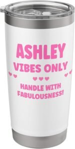 ASHLEY Personalized Name Funny Cute Custom ASHLEY Name Stainless Steel Insulated Tumbler - Image 2