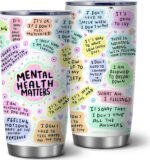 ATHAND My Mental Breakdown Cup,Positive Daily Affirmations Cup,Mental Health Awareness,Inspirational, Motivational Gifts for Women, Insulated Stainless Steel Double Wall Vacuum Tumblers with Lid,1 Pcs - Image 2