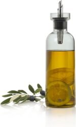 AdHoc AromaPour Oil & Vinegar Dispenser - Reusable, No-Drip Glass Container with Stainless Steel Filter - Dishwasher Safe - 16.6 oz - Image 2