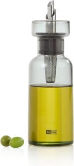 AdHoc AromaPour Oil & Vinegar Dispenser - Reusable, No-Drip Glass Container with Stainless Steel Filter - Dishwasher Safe - 4 oz - Image 2