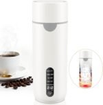 Alinayee Travel Kettle, Portable Travel Tea Electric Kettle for Hot Water, Small Kettle with 4 Temperature Controls, 304 Stainless Steel, Fast Boiling Water with Auto Shut-Off (White, 400ML) - Image 2