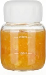 Alipis Glass Juice Bottles: 10 OZ Wide Mouth Water Bottles with Lid - Reusable Leak Proof Shaker Jar for Juicing, Smoothies, Milk, Protein Drinks - Image 2