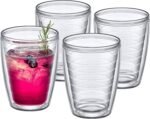 Amazing Abby Alaska 16-Ounce Insulated Tumblers (Set of 4), Double-Wall All-Clear Reusable BPA-Free Shatter-Proof Dishwasher-Safe Plastic Drinking Glasses - Image 2