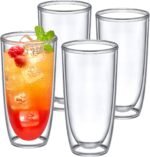 Amazing Abby - Andes - 20-Ounce Insulated Plastic Tumblers (Set of 4), Double-Wall Plastic Drinking Glasses, All-Clear Reusable Cups, BPA-Free, Shatter-Proof, Dishwasher-Safe - Image 2