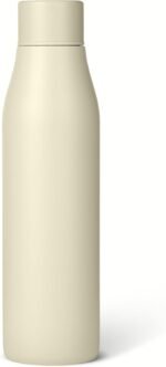 Amazon Basics Insulated Stainless Steel Water Bottle, 20 oz., BPA-Free, Ivory - Image 2