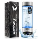 Aothey Hydrogen Water Bottle - Upgraded 1600ppb Portable Hydrogen Water Ionizer Machine, Rechargeable Gift Health Cup for Home, Office (Silver) - Image 2