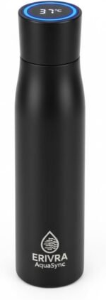 AquaSync Smart Self-Cleaning Water Bottle 17oz Stainless Steel with UV-C Light and Temperature Display - Image 2