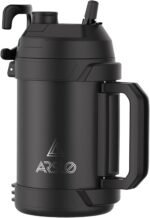 Arslo Sports Water Jug - Gallon Water Bottle - Large Insulated Stainless Steel Bottle for Gym, Workouts, Basketball, Football, Soccer - Keep Water Cold for Up To 24 Hours - 108 Ounce (Black) - Image 2