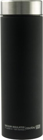 Asobu Le Baton Insulated Vacuum Sealed Stainless Steel Trendy Sport Travel Water (silver) - Image 2