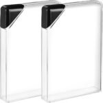 BESPORTBLE 2pcs Flat Travel Water Bottles Portable Leakproof Clear Sports Bottle Lightweight Plastic Flask for Camping Fitness Outdoor Use and Purse - Image 2