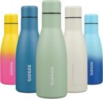 BJPKPK 12oz Water Bottles Stainless Steel Double Wall Vacuum Insulated Small Water Bottles for Travel,Macaron Green - Image 2