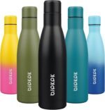 BJPKPK 17oz Insulated Water Bottles Stainless Steel Sports Water Bottles Keep Cold and Hot for Travel Dishwasher Safe,Midnight Black - Image 2