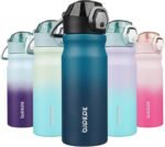 BJPKPK 18oz Insulated Water Bottle with Straw Stainless Steel Double Wall Water Bottles BPA Free Leak Proof Thermal Flask with Lockable Flip Lid and Soft Silicone Spout,Indigo Black - Image 2