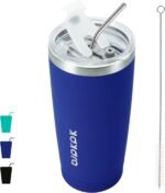 BJPKPK 20 oz Stainless Steel Insulated Tumbler Cups With Lid And Straw Coffee Tumblers,Blue - Image 2