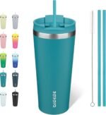 BJPKPK 22oz Tumbler With lid And Straw Stainless Steel Travel Coffee Mug Insulated Tumblers Cups,Laguna - Image 2