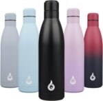 BJPKPK 25oz Insulated Stainless Steel Water Bottles Reusable Metal Travel Sports Water Bottle Keep Cold and Hot,Midnight Black - Image 2