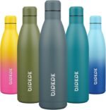 BJPKPK 25oz Insulated Water Bottle Double Wall Vacuum Insulated Stainless Steel Water Bottles for Spots Keep Cold and Hot,Dark Grey - Image 2