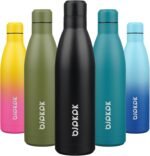 BJPKPK 25oz Insulated Water Bottle Double Wall Vacuum Insulated Stainless Steel Water Bottles for Spots Keep Cold and Hot,Midnight Black - Image 2