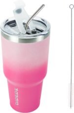 BJPKPK 30 oz Tumbler With Lid And Straw, Travel Coffee Mug,Cherry Blossom - Image 2