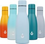 BJPKPK Insulated Water Bottle 12oz Small Stainless Steel Water Bottles Reusable Metal Thermal Keep Cold and Hot,Sky Blue - Image 2