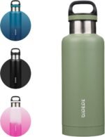 BJPKPK Insulated Water Bottle 32OZ Stainless Steel Water Bottle with Handle Double Walls Vacuum Insulated BPA Free Flask,Forest Green - Image 2